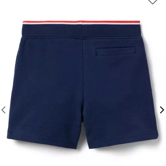 Navy Blue USA Shorts with Red White Trim - Picture 2 of 5